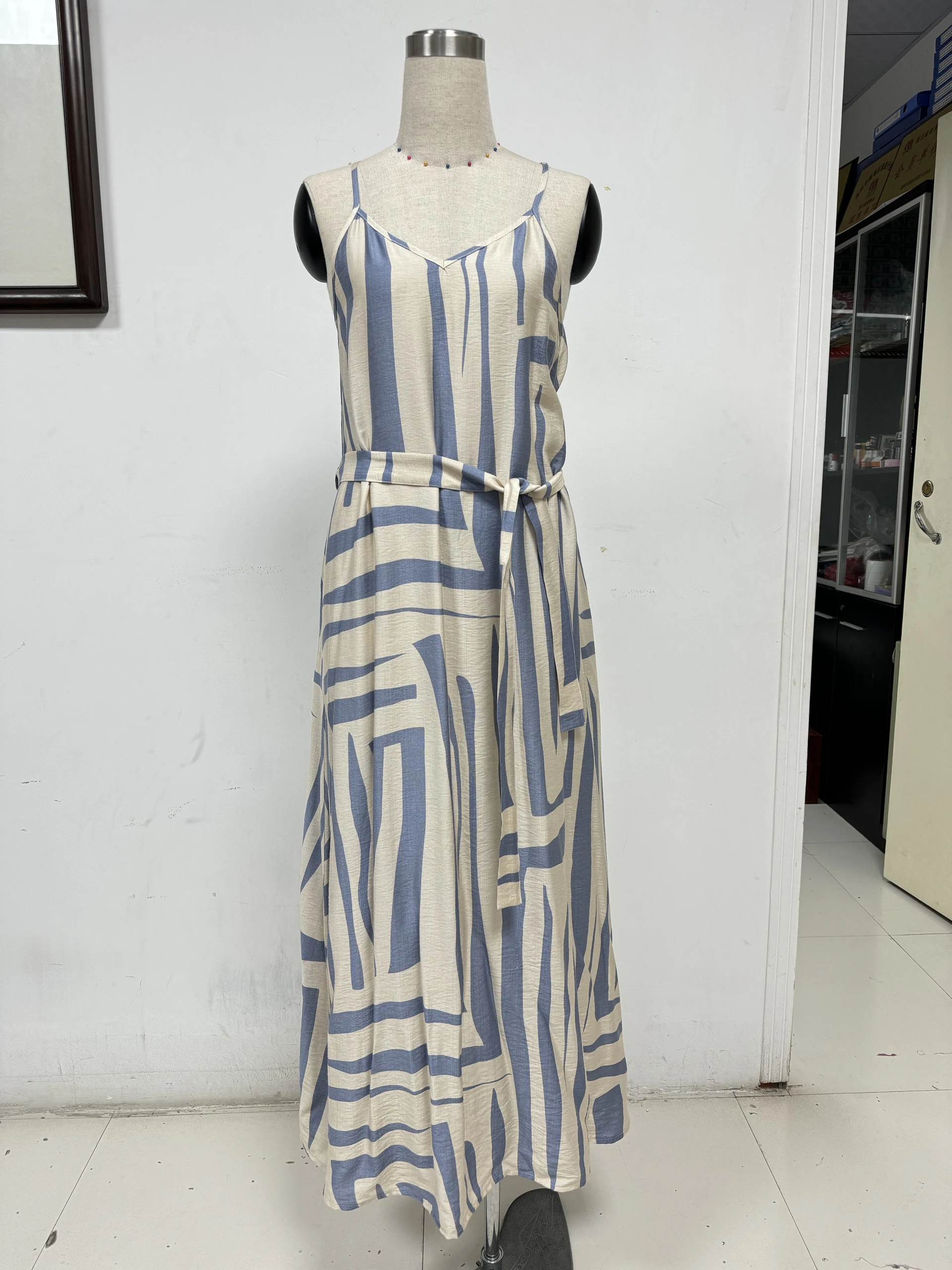 Sleeveless printed dress,Day dress,Daily dress,Casual maxi dress — view 2