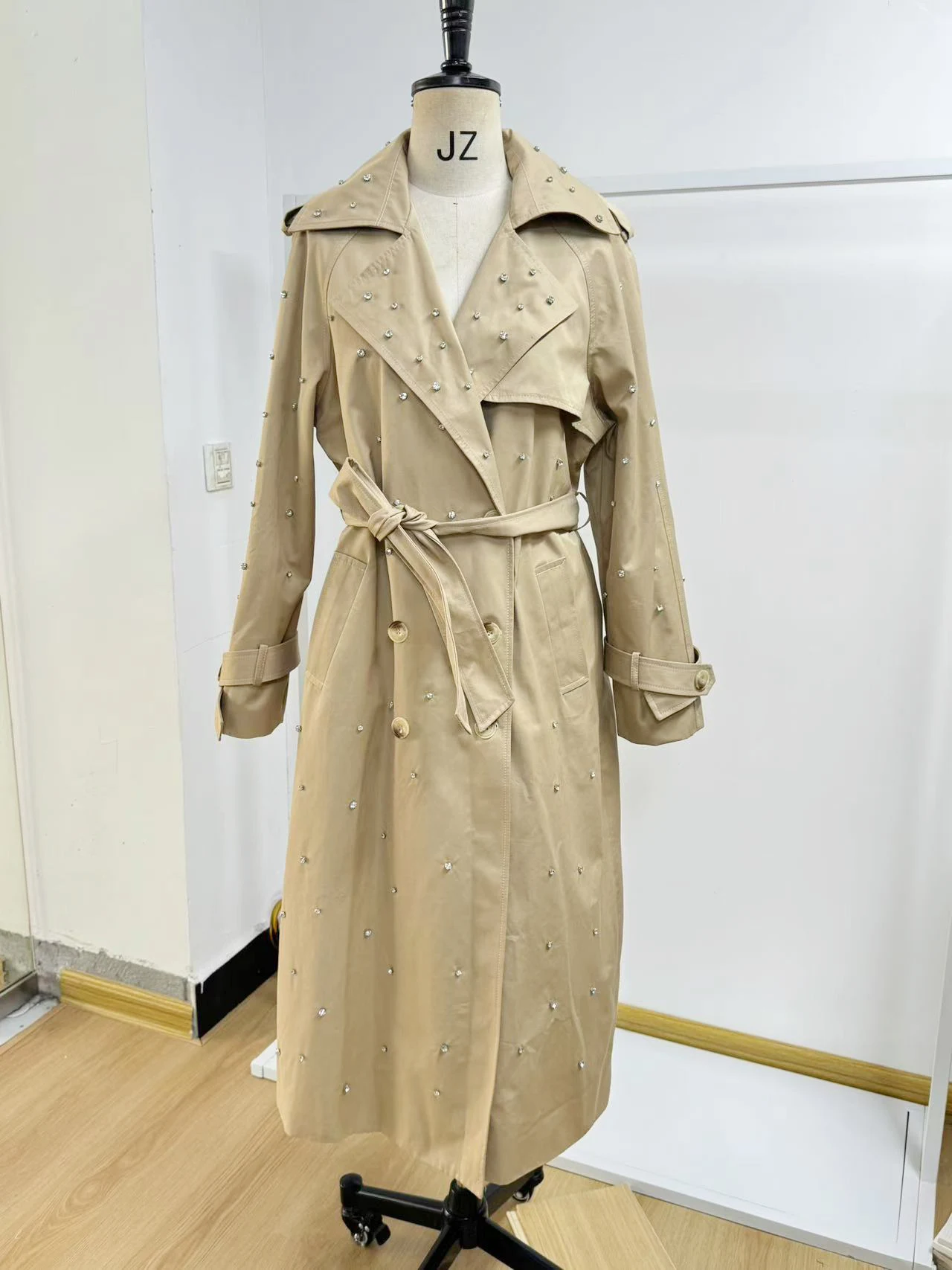 Women's Outwear Trench Coat Maxi Overcoat Casual Female topcoat Winter Classic Coat 