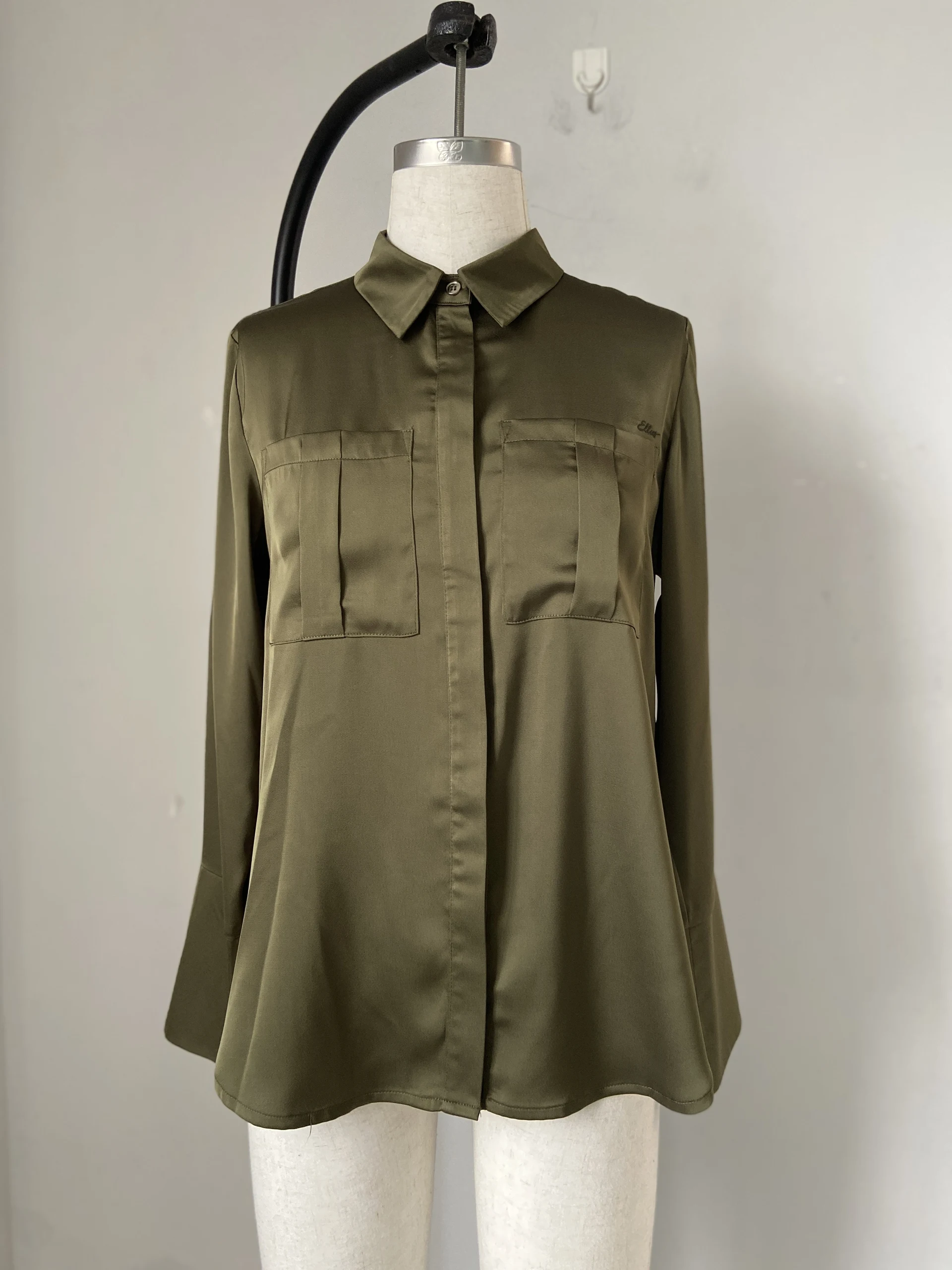 Long sleeve blouse,Daily shirt — view 2