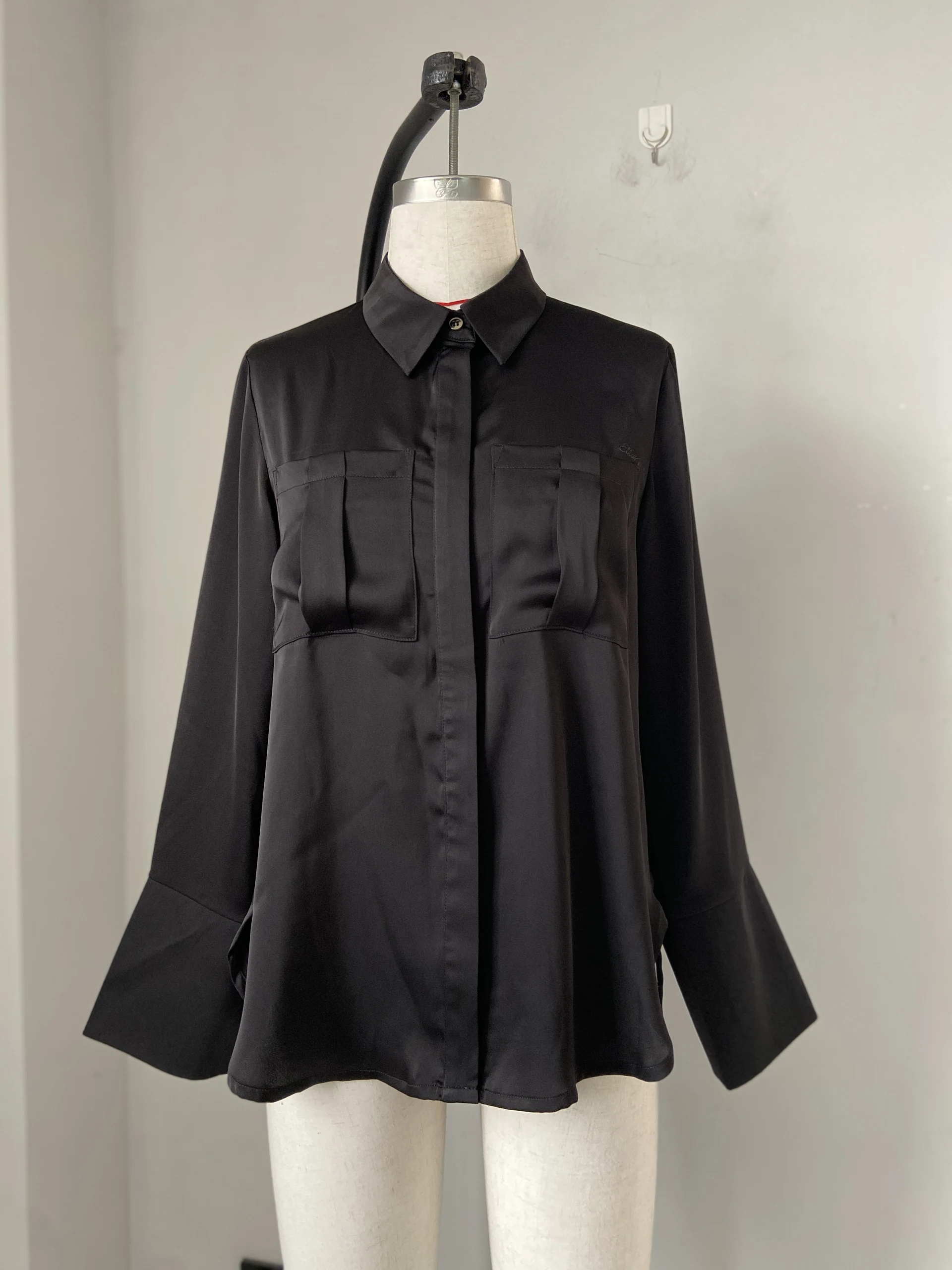 Long sleeve blouse,Daily shirt — view 3