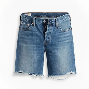 Denim Shorts Medium Washed Blue 