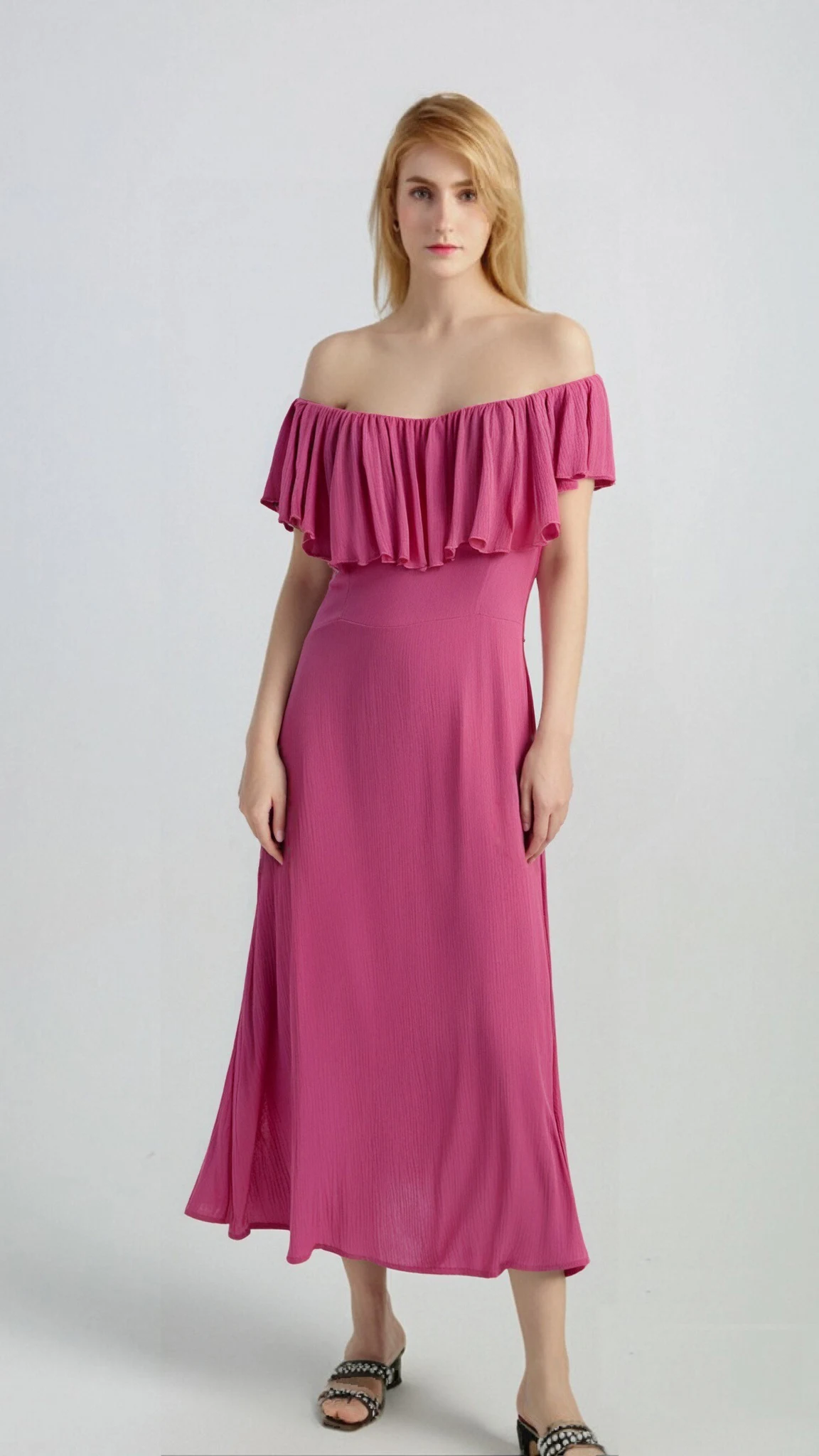Strapless dress,Day dress,Daily dress,Casual maxi dress